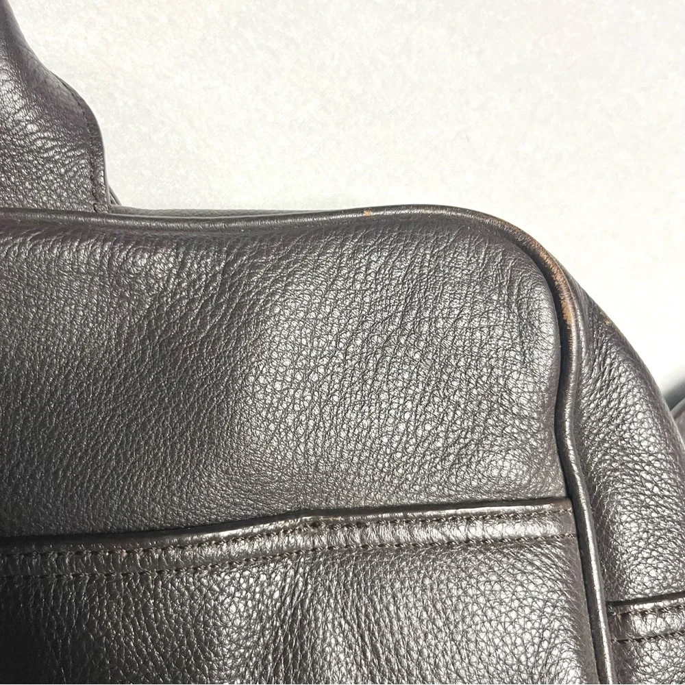 BANANA REPUBLIC men’s leather soft briefcase messenger bag